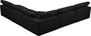 Modular 5pcs contemporary velvet sectional by Meridian additional picture 3