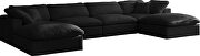 Modular 6pcs contemporary velvet sectional by Meridian additional picture 2