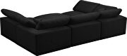 Modular 6pcs contemporary velvet sectional by Meridian additional picture 4