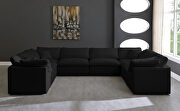 Modular 8pcs contemporary velvet sectional by Meridian additional picture 3