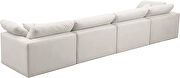Modular 4pcs contemporary velvet couch by Meridian additional picture 4