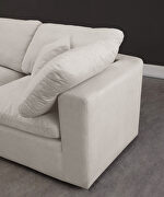 Modular 4pcs contemporary velvet couch by Meridian additional picture 5