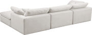 Modular 4pcs contemporary velvet sectional by Meridian additional picture 8