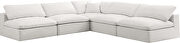 Modular 5pcs contemporary velvet sectional by Meridian additional picture 2