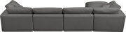 Modular 5pcs contemporary velvet sectional by Meridian additional picture 10