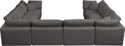 Modular 8pcs contemporary velvet sectional by Meridian additional picture 7