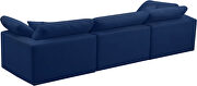Modular 3pcs contemporary velvet couch by Meridian additional picture 3