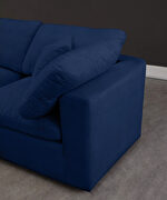 Modular 3pcs contemporary velvet couch by Meridian additional picture 4