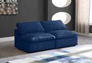 Modular 2pcs contemporary velvet couch by Meridian additional picture 6