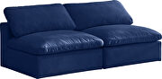 Modular 2pcs contemporary velvet couch by Meridian additional picture 7