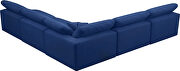 Modular 5pcs contemporary velvet sectional by Meridian additional picture 5