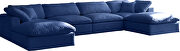 Modular 6pcs contemporary velvet sectional by Meridian additional picture 7