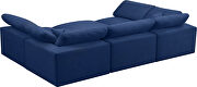 Modular 6pcs contemporary velvet sectional by Meridian additional picture 4