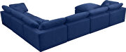 Modular 7pcs contemporary velvet sectional by Meridian additional picture 3