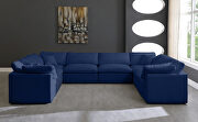 Modular 8pcs contemporary velvet sectional by Meridian additional picture 5