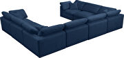 Modular 8pcs contemporary velvet sectional by Meridian additional picture 10