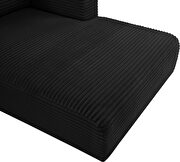 6pcs black corduroy fabric low-profile 176-inch modular sectional by Meridian additional picture 7