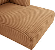 Saddle 145-inch 5pcs corduroy fabric low-profile modular sectional by Meridian additional picture 11