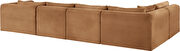 Saddle corduroy fabric low-profile modular 145-inch 5pcs sectional by Meridian additional picture 8