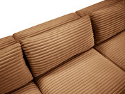 6pcs saddle corduroy fabric low-profile modular sectional by Meridian additional picture 11