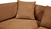 6pcs saddle corduroy fabric low-profile modular sectional by Meridian additional picture 9