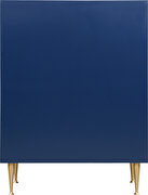 Contemporary chest in navy blue w/ golden handles by Meridian additional picture 7