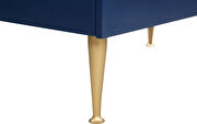 Contemporary chest in navy blue w/ golden handles by Meridian additional picture 9