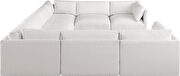 8pcs low profile modular sectional in cream velvet by Meridian additional picture 8