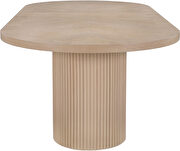 Oval natural grain dining table w/ 2 extensions additional photo 4 of 13