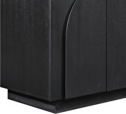 Art-deco style modular 3pcs sideboard / buffet in black additional photo 3 of 10