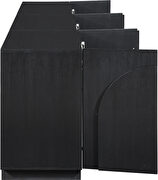 Art-deco style modular 3pcs sideboard / buffet in black additional photo 5 of 10