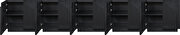 Art-deco style modular 5pcs sideboard / buffet in black by Meridian additional picture 8