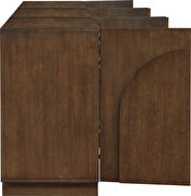 Art-deco style modular 3pcs sideboard / buffet in brown additional photo 5 of 8