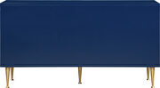 Navy blue contemporary style dresser w/ gold handles by Meridian additional picture 8