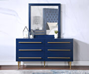 Navy blue mirror for model dresser by Meridian additional picture 5