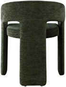 Contemporary soft green plush fabric dining chair by Meridian additional picture 6