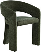 Contemporary soft green plush fabric dining chair by Meridian additional picture 7