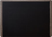 Linen textured brown fabric platform king bed additional photo 5 of 6