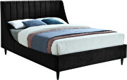 Contemporary wing back / tufted casual style king bed by Meridian additional picture 2
