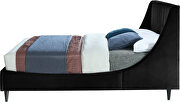 Contemporary wing back / tufted casual style king bed by Meridian additional picture 5