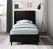 Contemporary wing back / tufted casual style bed by Meridian additional picture 5