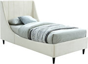 Contemporary wing back / tufted casual style twin bed by Meridian additional picture 2