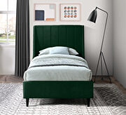 Contemporary wing back / tufted casual style bed additional photo 4 of 5