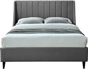 Contemporary wing back / tufted casual style king bed additional photo 4 of 5
