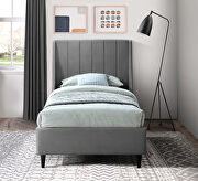 Contemporary wing back / tufted casual style bed by Meridian additional picture 4