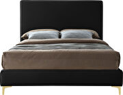 Velvet fabric casual design stand-alone bed by Meridian additional picture 7