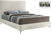 Velvet fabric casual design stand-alone bed by Meridian additional picture 5