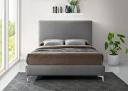 Velvet fabric casual design stand-alone full bed additional photo 5 of 6