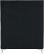 Velvet fabric casual design stand-alone twin bed by Meridian additional picture 6