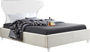 Acrylic wing style headboard platform bed by Meridian additional picture 2